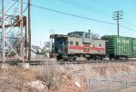 BN 10224, CB&Q waycar and CB&Q 9837 60-ft double door boxcar